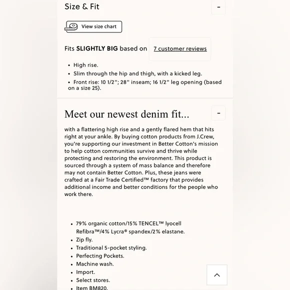 J. Crew Slim Demi Boot Jeans in Rinse wash Raw Hem Size 29 Style BM820 - Picture 9 of 9